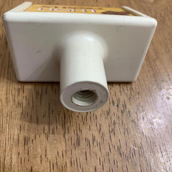 Stroh Light Beer Tap Handle White Plastic Angled 3 Inch Tall 03871​​ - Picture 3 of 4